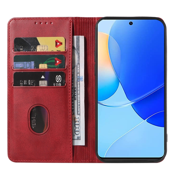 For Huawei Nova 9 SE Magnetic Closure Leather Phone Case