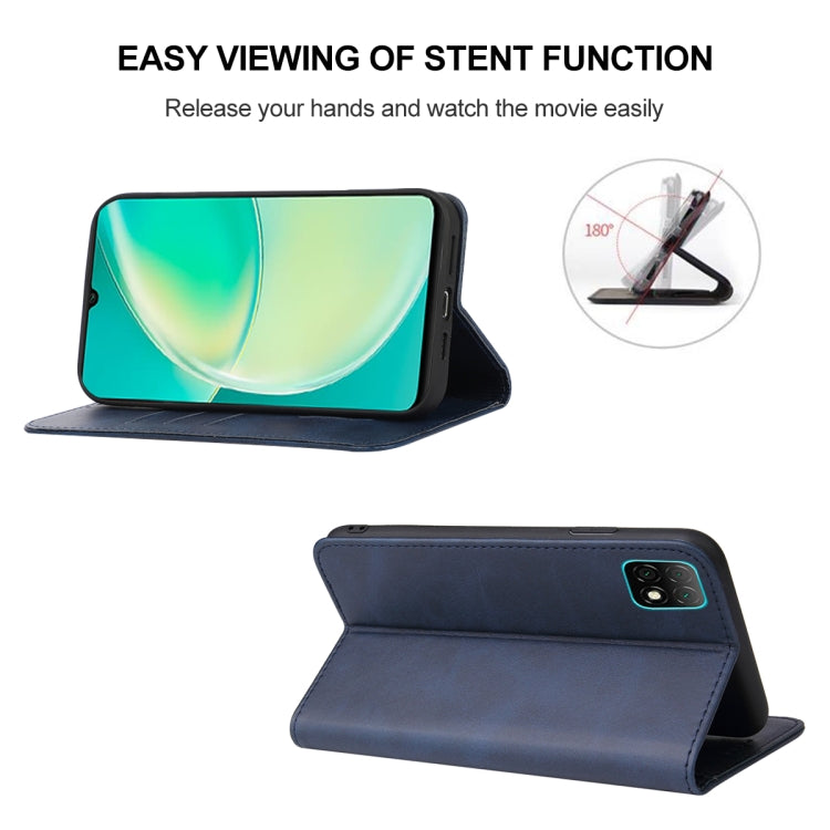 For Huawei Nova Y60 Magnetic Closure Leather Phone Case