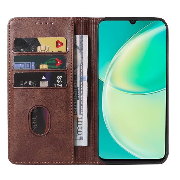 For Huawei Nova Y60 Magnetic Closure Leather Phone Case