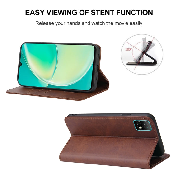 For Huawei Nova Y60 Magnetic Closure Leather Phone Case