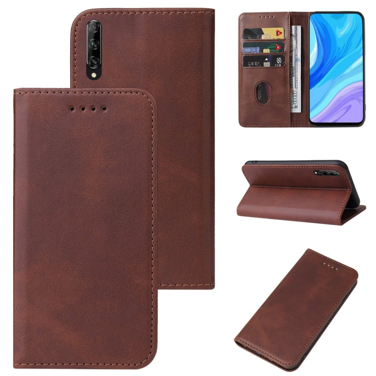 For Huawei P Smart Pro Magnetic Closure Leather Phone Case