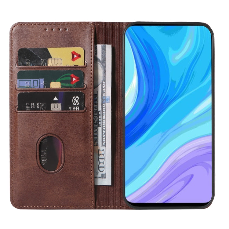 For Huawei P Smart Pro Magnetic Closure Leather Phone Case