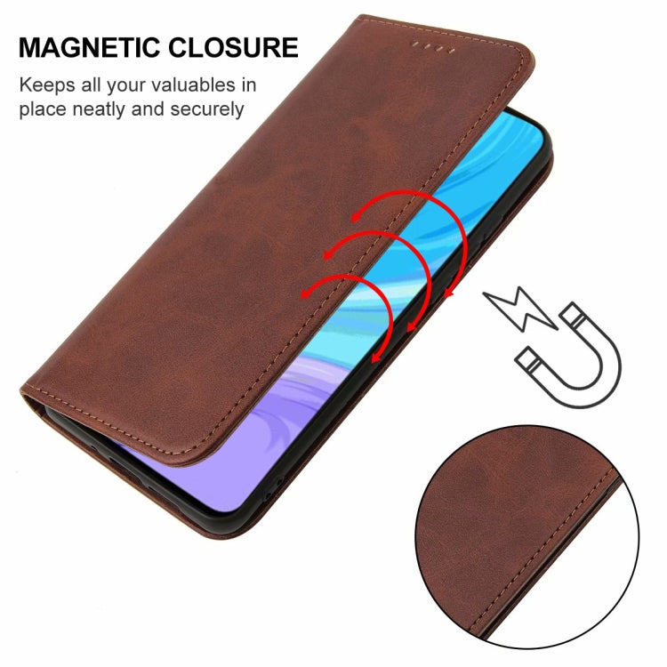 For Huawei P Smart Pro Magnetic Closure Leather Phone Case