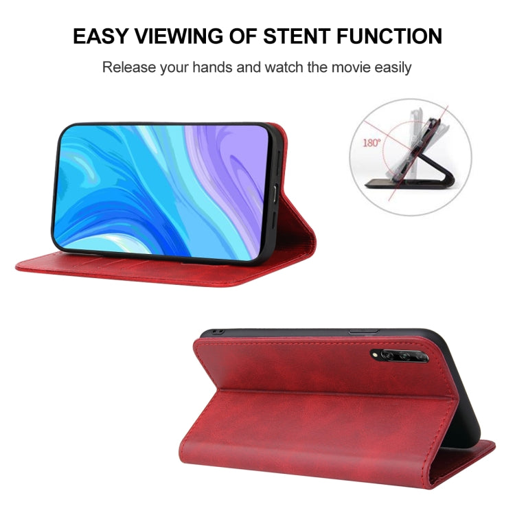 For Huawei P Smart Pro Magnetic Closure Leather Phone Case