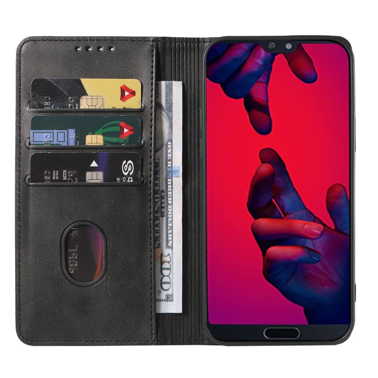 For Huawei P20 Magnetic Closure Leather Phone Case