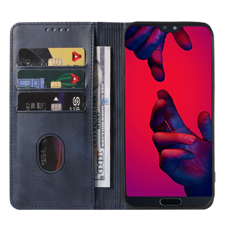 For Huawei P20 Magnetic Closure Leather Phone Case