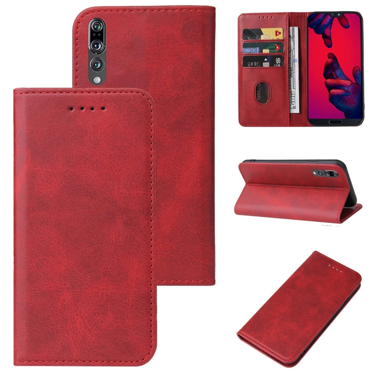 For Huawei P20 Magnetic Closure Leather Phone Case