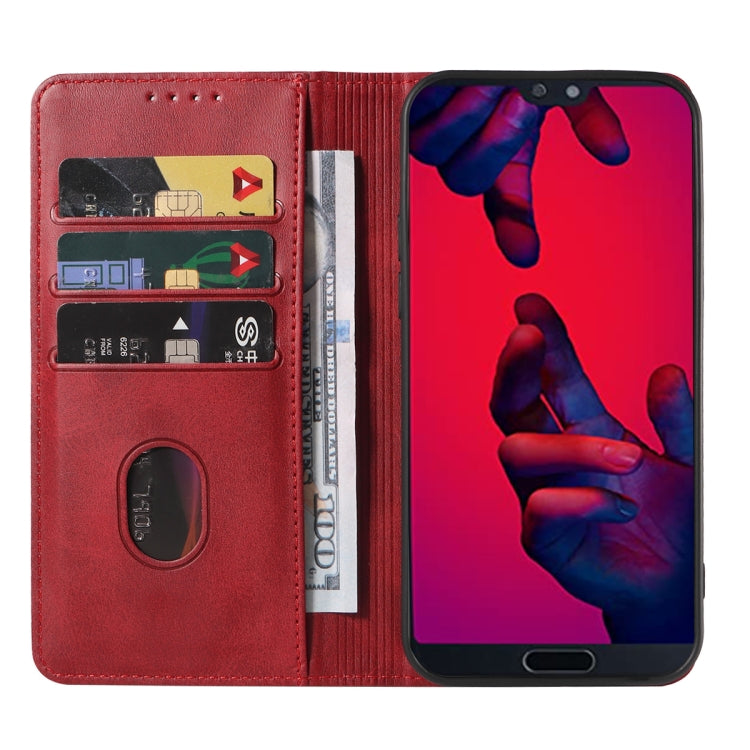 For Huawei P20 Magnetic Closure Leather Phone Case
