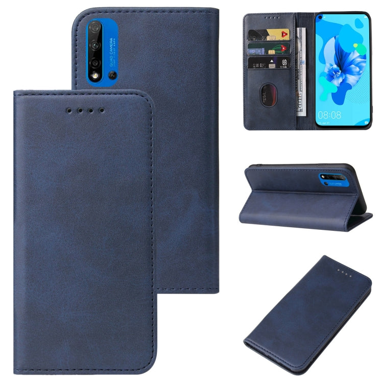 For Huawei P20 Lite 2019 Magnetic Closure Leather Phone Case
