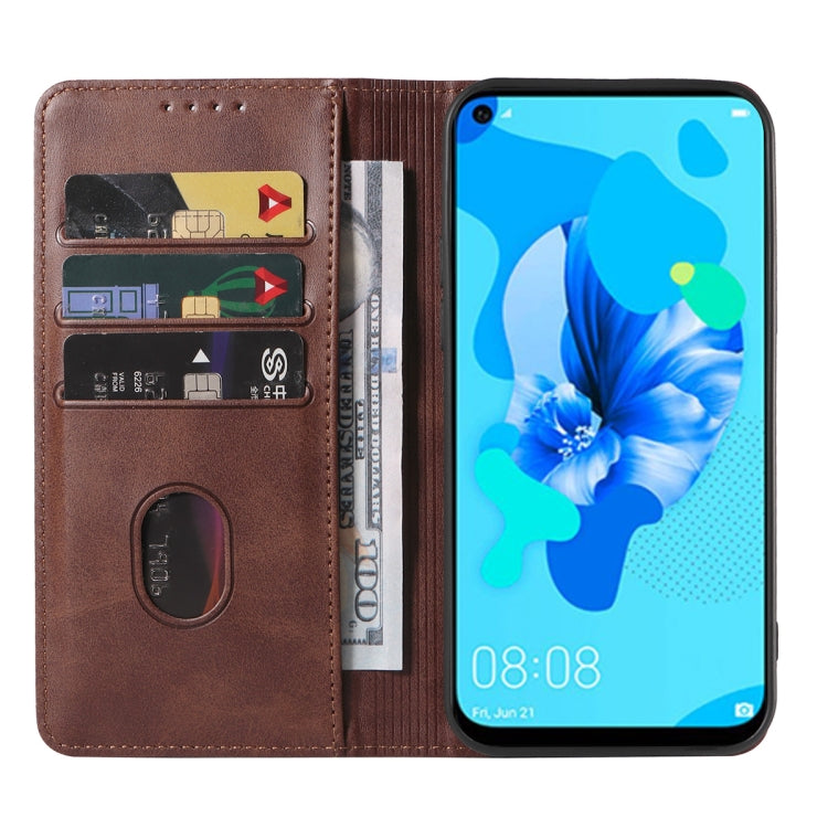 For Huawei P20 Lite 2019 Magnetic Closure Leather Phone Case
