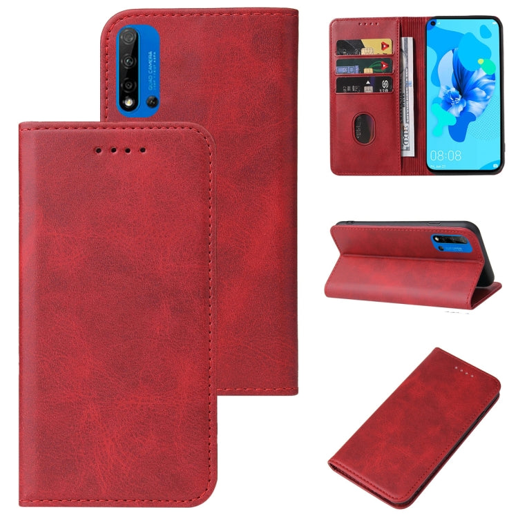 For Huawei P20 Lite 2019 Magnetic Closure Leather Phone Case
