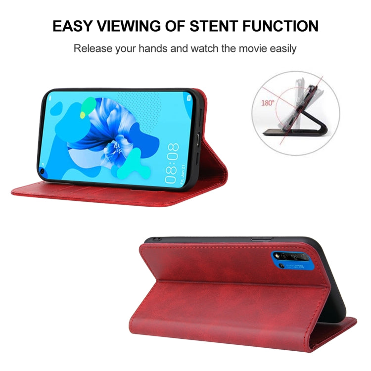 For Huawei P20 Lite 2019 Magnetic Closure Leather Phone Case