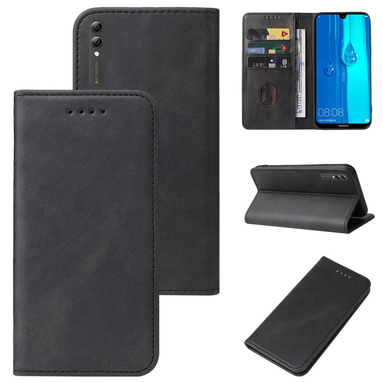 For Huawei Y Max Magnetic Closure Leather Phone Case