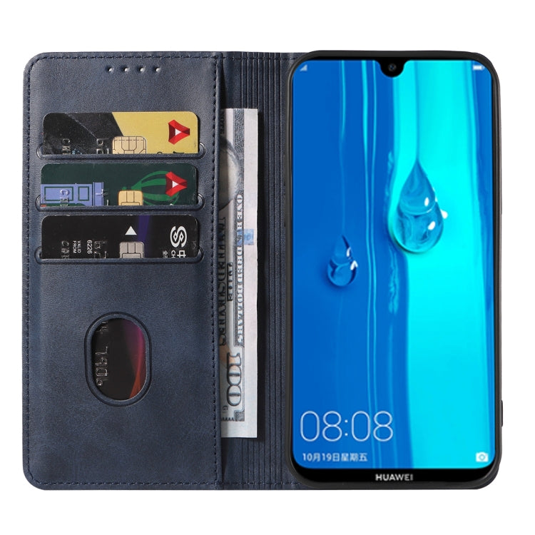 For Huawei Y Max Magnetic Closure Leather Phone Case