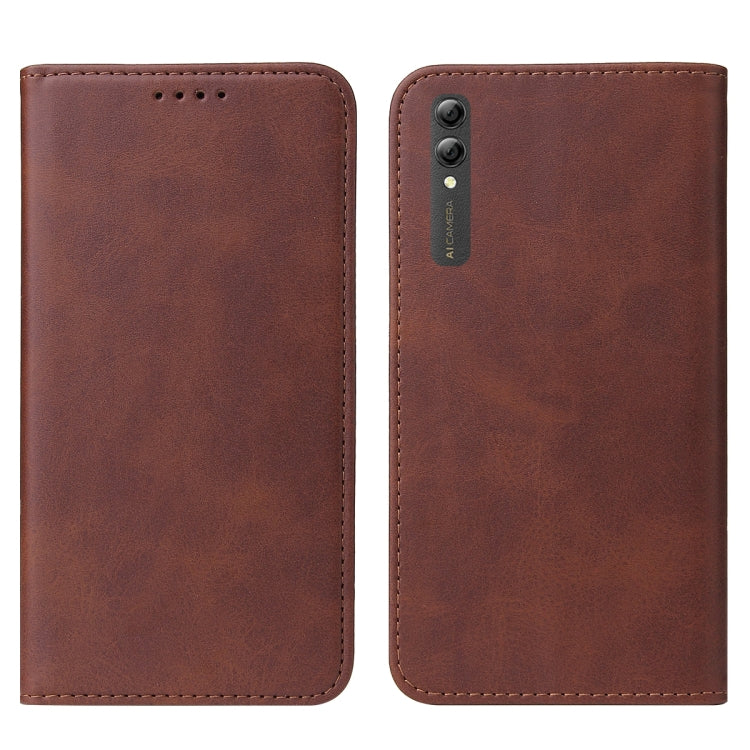 For Huawei Y Max Magnetic Closure Leather Phone Case