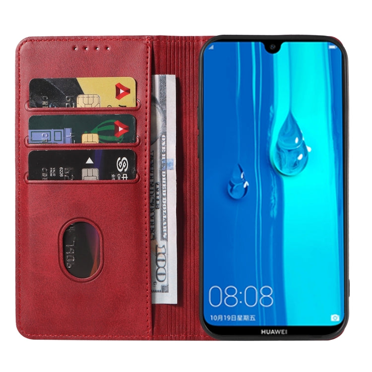 For Huawei Y Max Magnetic Closure Leather Phone Case