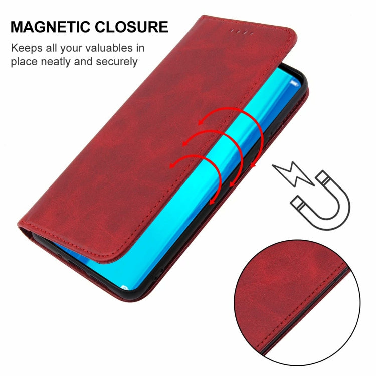 For Huawei Y Max Magnetic Closure Leather Phone Case