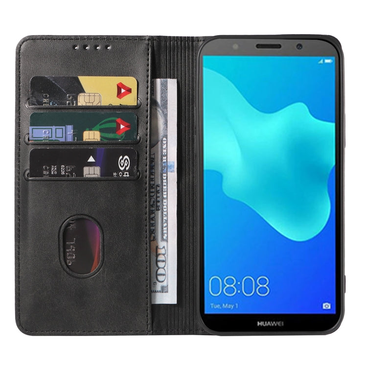 For Huawei Y5 Lite 2018 Magnetic Closure Leather Phone Case