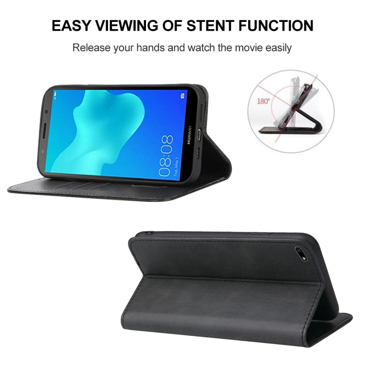 For Huawei Y5 Lite 2018 Magnetic Closure Leather Phone Case
