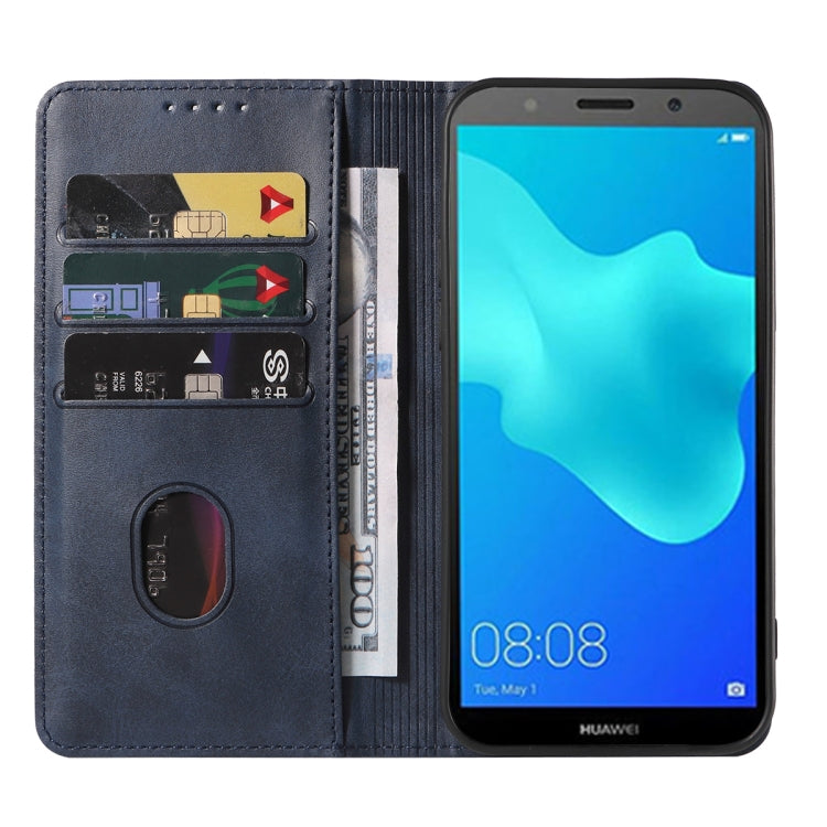 For Huawei Y5 Lite 2018 Magnetic Closure Leather Phone Case