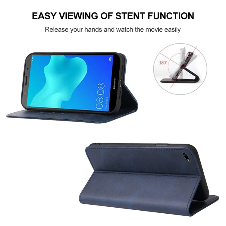 For Huawei Y5 Lite 2018 Magnetic Closure Leather Phone Case