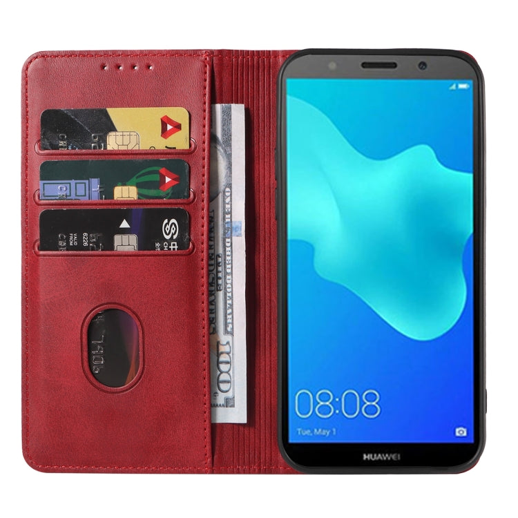 For Huawei Y5 Lite 2018 Magnetic Closure Leather Phone Case