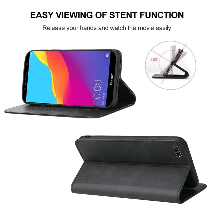 For Huawei Y7 2018 Magnetic Closure Leather Phone Case