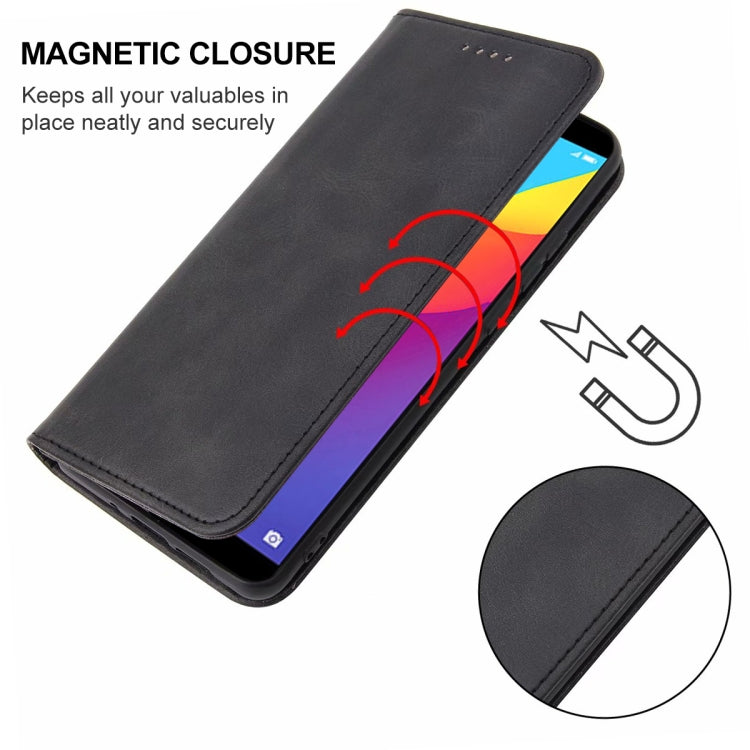 For Huawei Y7 2018 Magnetic Closure Leather Phone Case