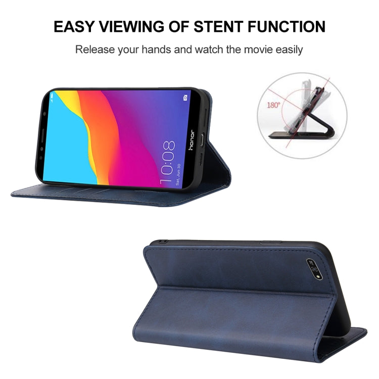 For Huawei Y7 2018 Magnetic Closure Leather Phone Case