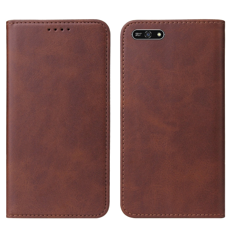 For Huawei Y7 2018 Magnetic Closure Leather Phone Case
