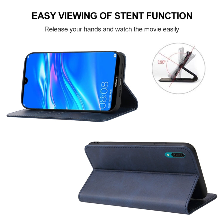 For Huawei Enjoy 9 Magnetic Closure Leather Phone Case