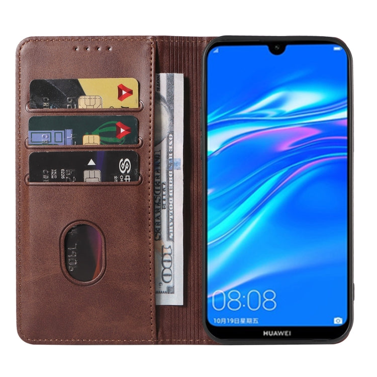 For Huawei Enjoy 9 Magnetic Closure Leather Phone Case