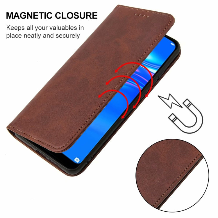 For Huawei Enjoy 9 Magnetic Closure Leather Phone Case