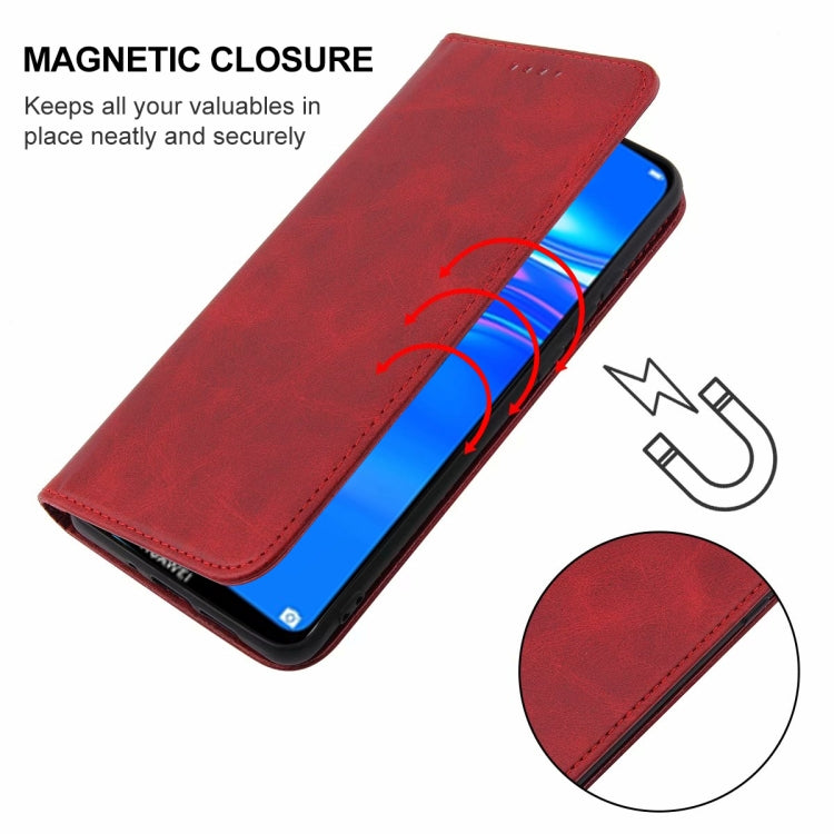 For Huawei Enjoy 9 Magnetic Closure Leather Phone Case