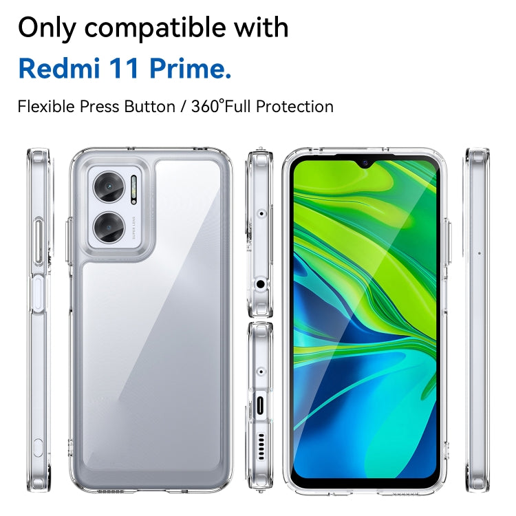 For Xiaomi Redmi 11 Prime Colorful Series Acrylic + TPU Phone Case