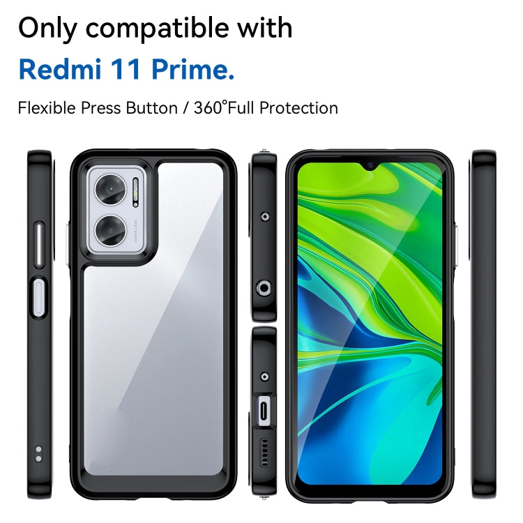 For Xiaomi Redmi 11 Prime Colorful Series Acrylic + TPU Phone Case