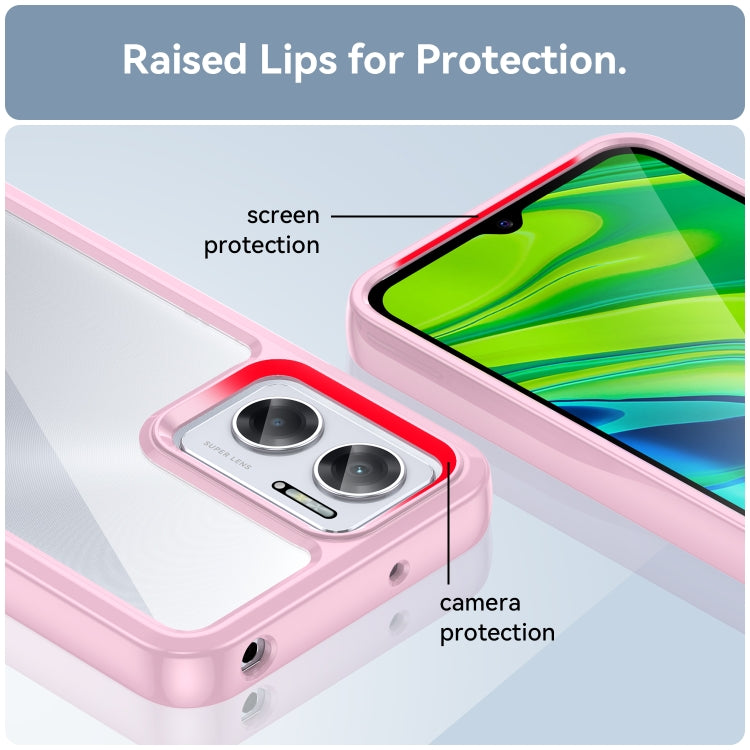 For Xiaomi Redmi 11 Prime Colorful Series Acrylic + TPU Phone Case