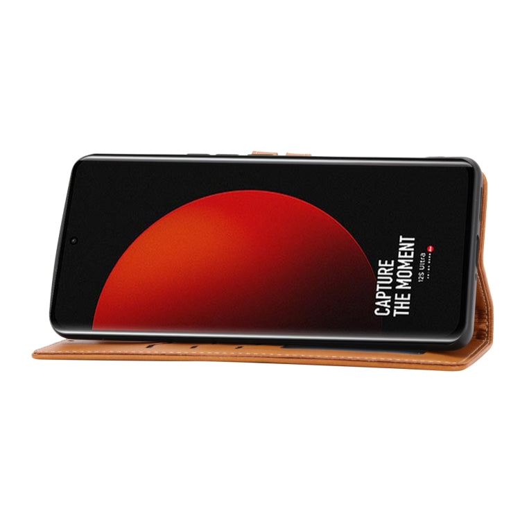 For Xiaomi 12S Ultra Embossed Happy Cat Pattern Flip Leather Phone Case