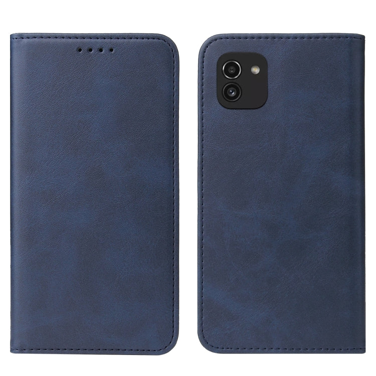 For Samsung Galaxy A03 Global 164.27mm Magnetic Closure Leather Phone Case