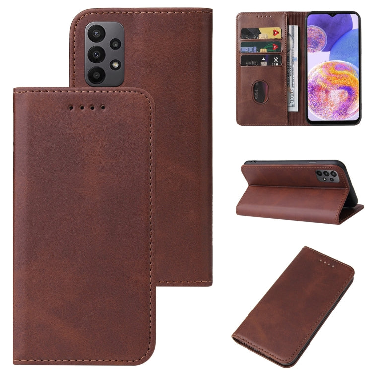 For Samsung Galaxy A23 4G Magnetic Closure Leather Phone Case