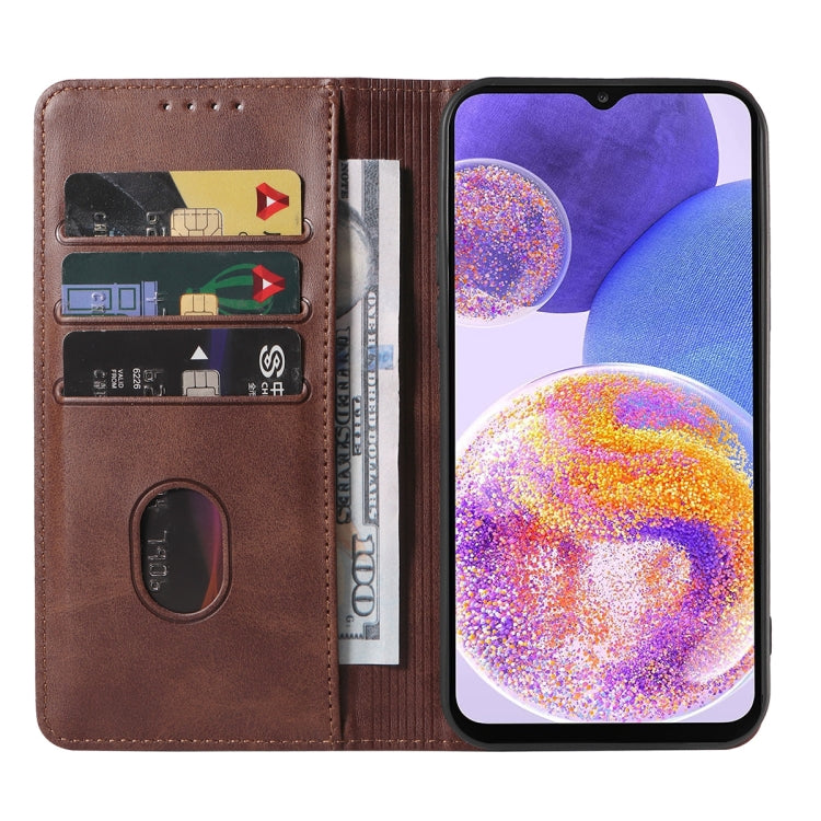 For Samsung Galaxy A23 4G Magnetic Closure Leather Phone Case