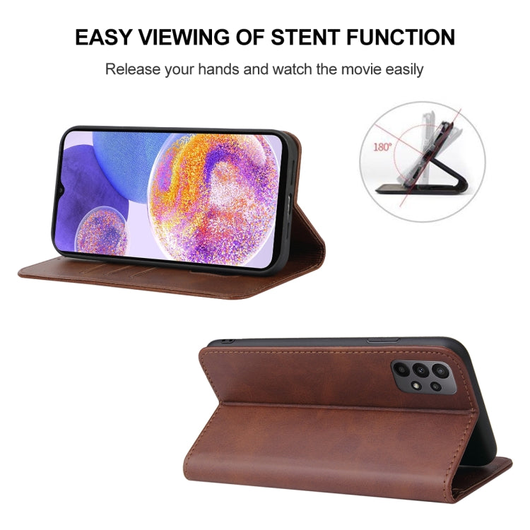 For Samsung Galaxy A23 4G Magnetic Closure Leather Phone Case