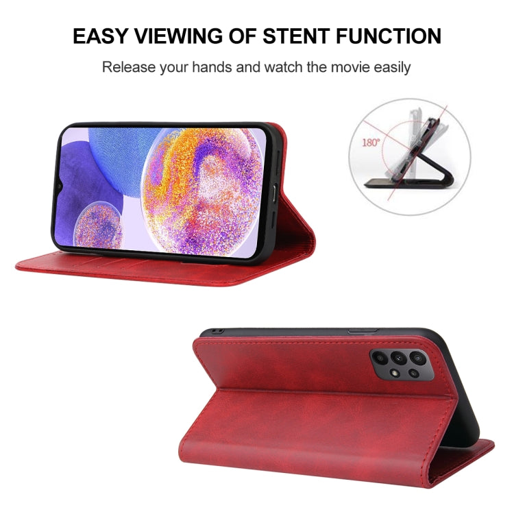 For Samsung Galaxy A23 4G Magnetic Closure Leather Phone Case