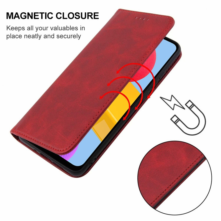 For Samsung Galaxy M13 5G Magnetic Closure Leather Phone Case