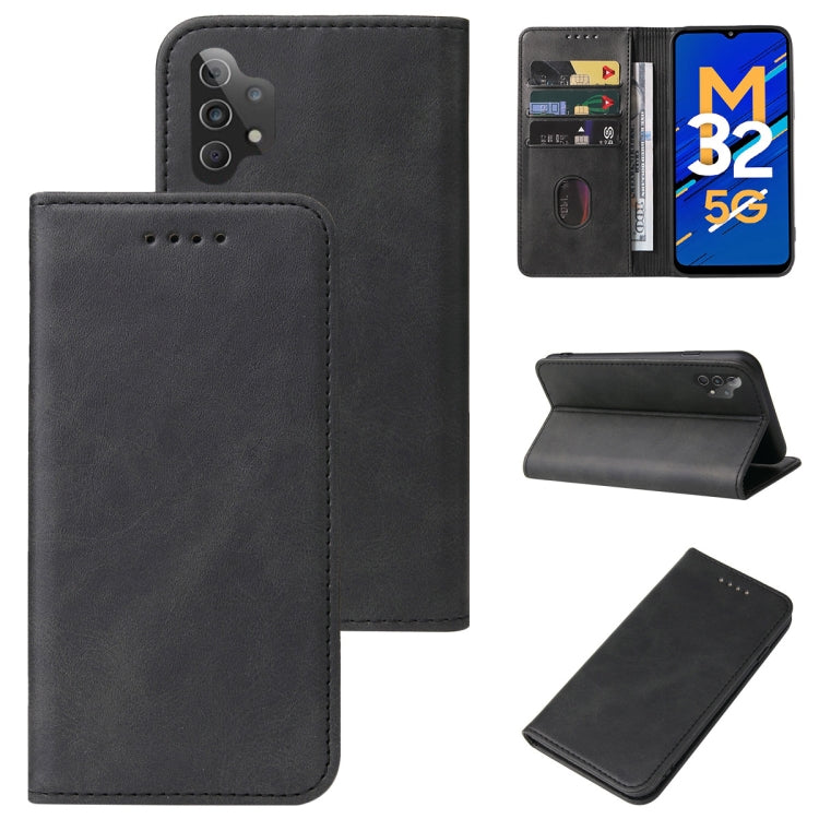For Samsung Galaxy M32 5G Magnetic Closure Leather Phone Case