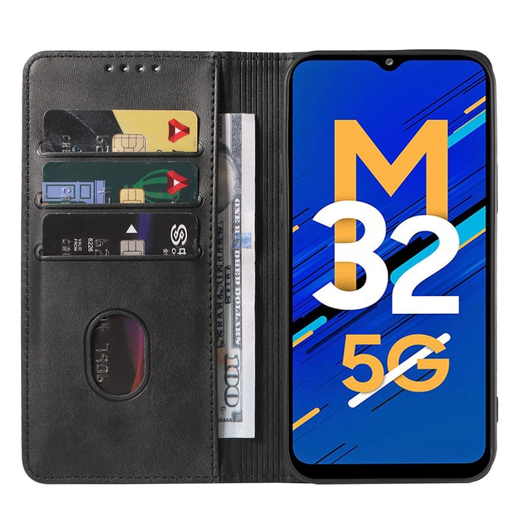 For Samsung Galaxy M32 5G Magnetic Closure Leather Phone Case