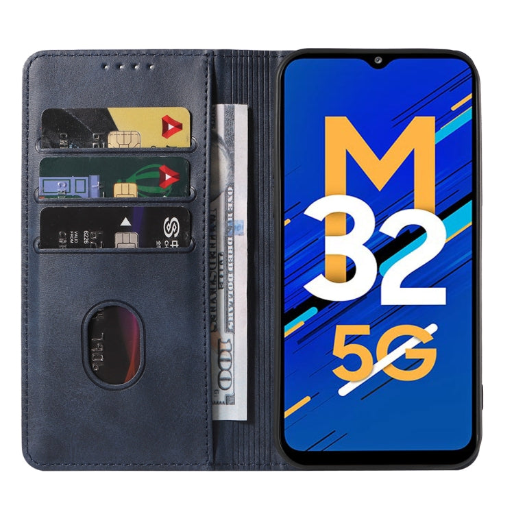 For Samsung Galaxy M32 5G Magnetic Closure Leather Phone Case