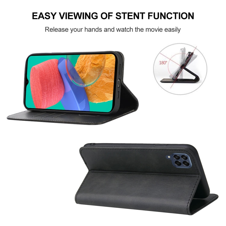 For Samsung Galaxy M33 5G Magnetic Closure Leather Phone Case