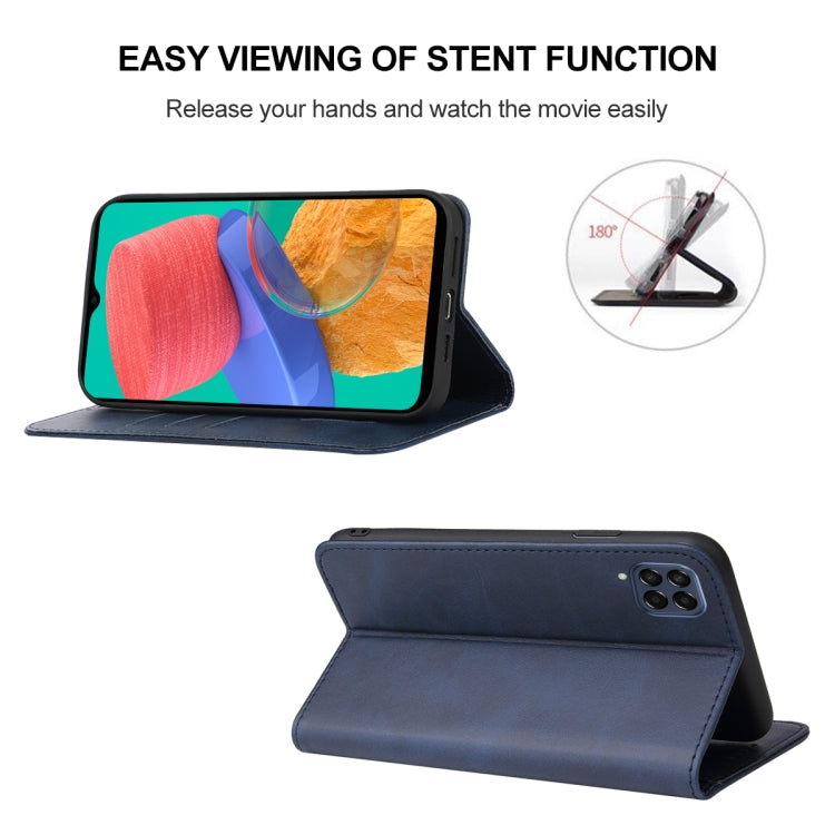 For Samsung Galaxy M33 5G Magnetic Closure Leather Phone Case