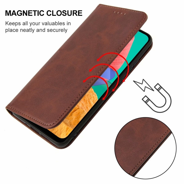 For Samsung Galaxy M33 5G Magnetic Closure Leather Phone Case